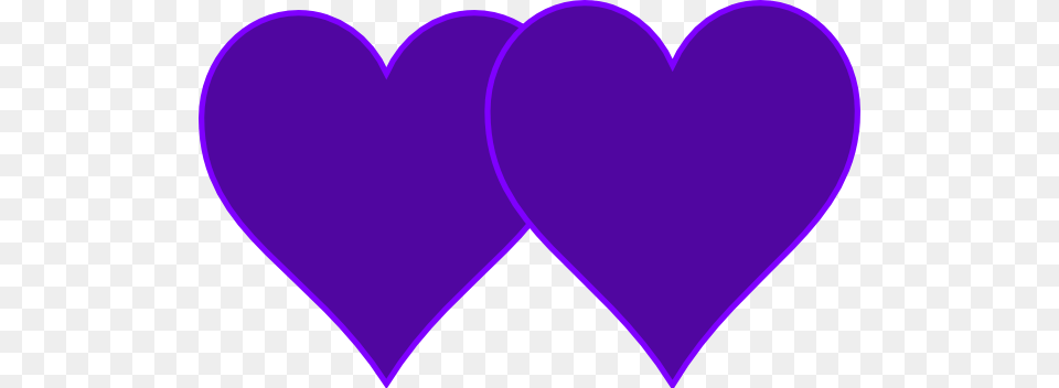 Double Lined Purple Hearts Clip Art, Heart Png