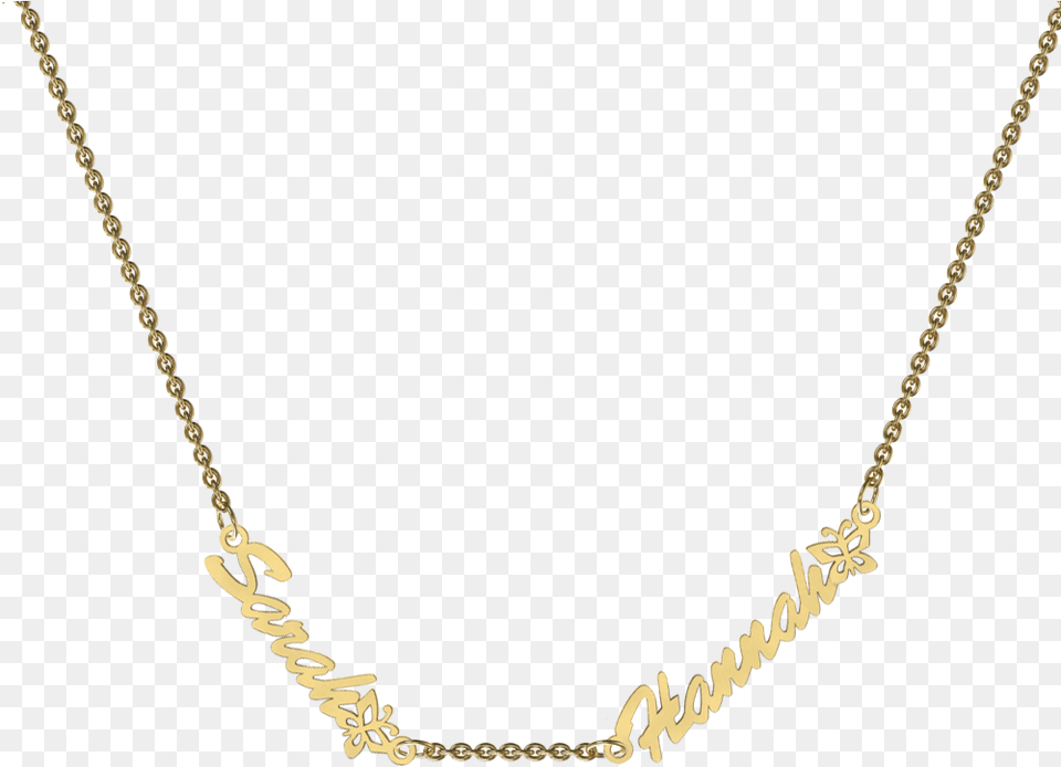 Double Mini Name Necklace Necklace, Accessories, Jewelry Png