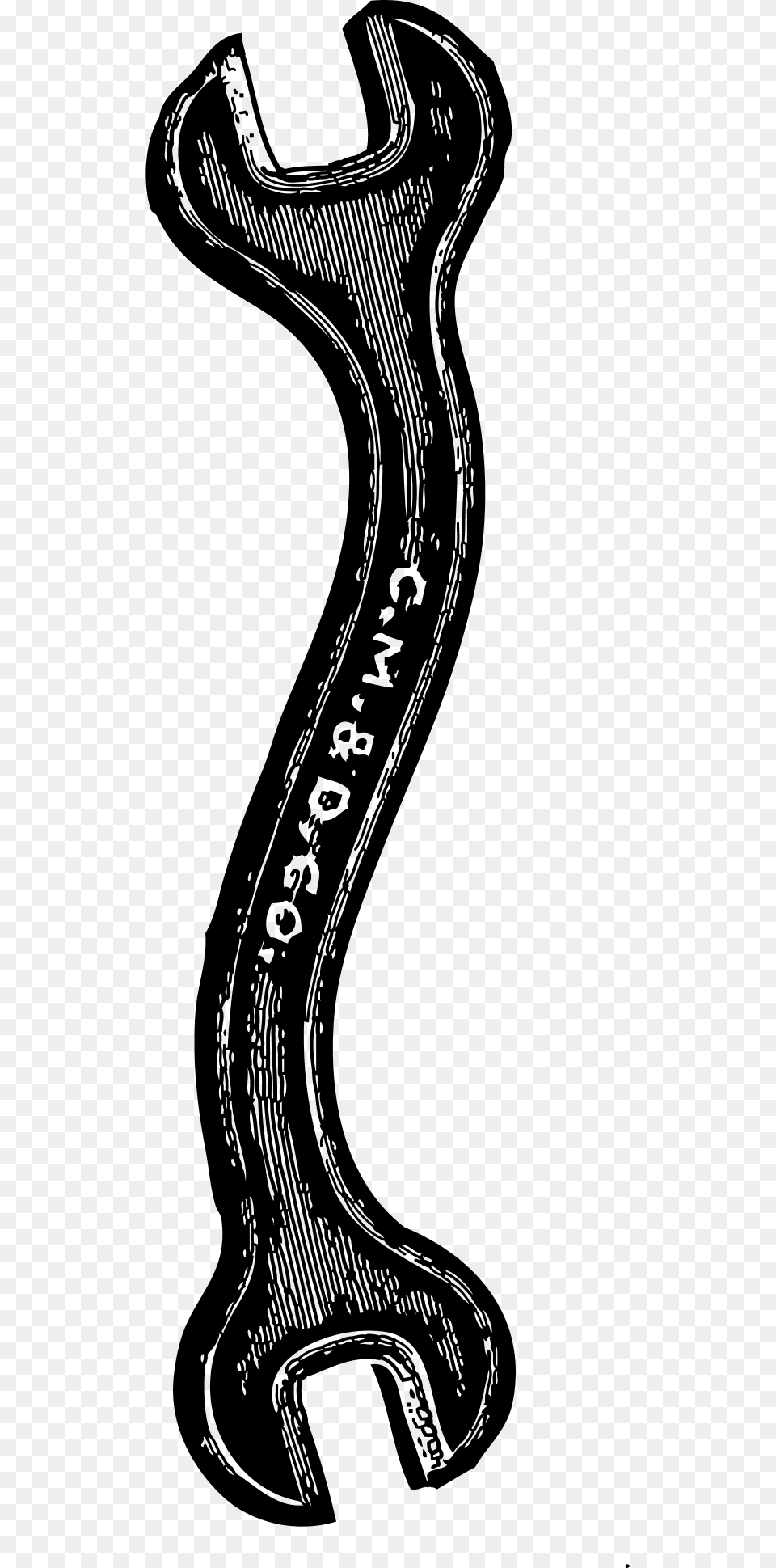 Double Open End Wrench Vector Clip Art Wrench Clip Art, Gray Free Transparent Png