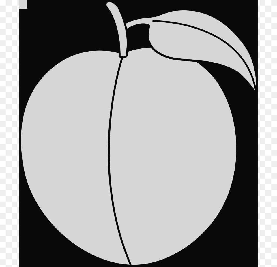 Double Outline Heart Peach Clip Art, Food, Fruit, Plant, Produce Free Png