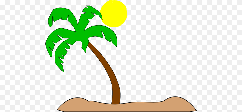 Double Palm Beach Clip Art At Clker Palm Tree Graphic, Plant, Palm Tree, Ball, Tennis Ball Png Image
