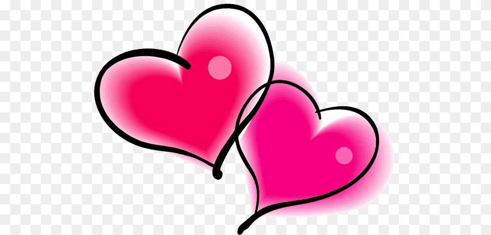 Double Pink Heart, Balloon, Disk Free Png