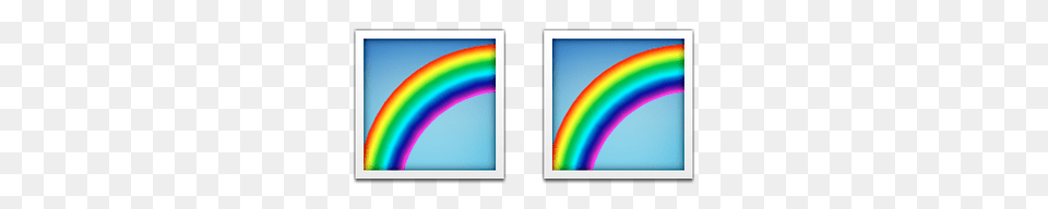 Double Rainbow Emoji Meanings Emoji Stories, Art, Modern Art, Nature, Outdoors Png Image
