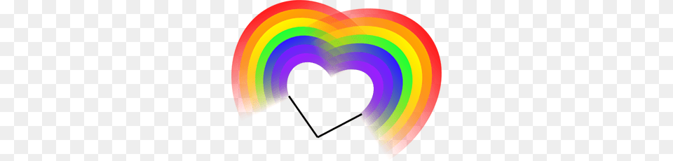 Double Rainbow Heart Clip Arts For Web, Art, Graphics, Adult, Man Free Png Download