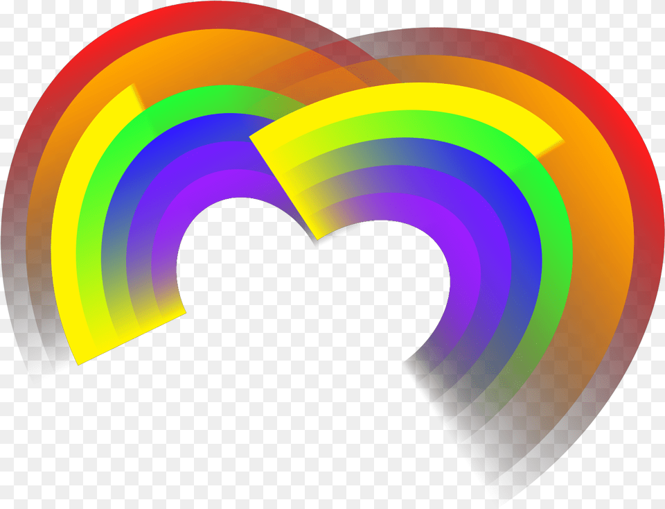 Double Rainbow Heart Svg Vector Vertical, Art, Graphics, Logo Png