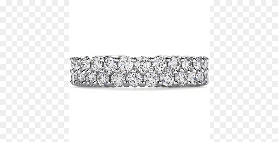 Double Row Eternity Band Right Hand Ring E Double Row Diamond Band, Accessories, Bracelet, Gemstone, Jewelry Free Png