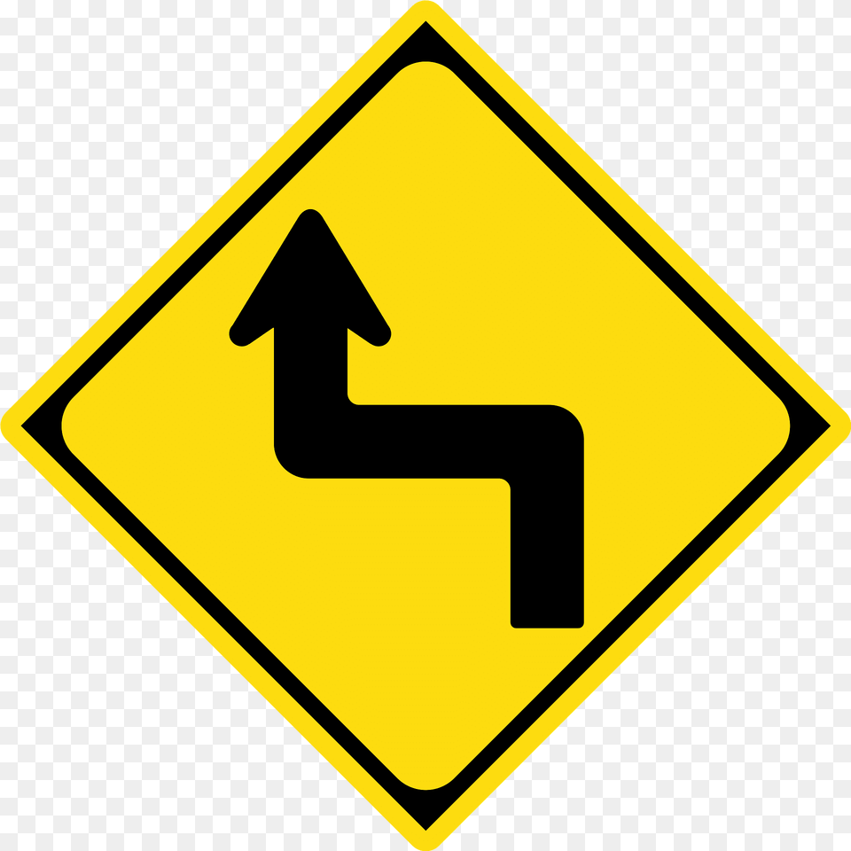 Double Sharp Curve Ahead Sign In Japan Clipart, Symbol, Road Sign Free Png