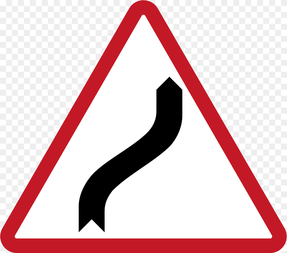 Double Sharp Curve Ahead Sign In Philippines Clipart, Symbol, Road Sign, Bow, Weapon Free Png