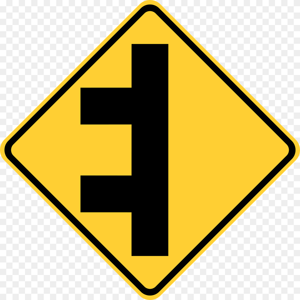 Double Side Roads Clipart, Sign, Symbol, Road Sign Png Image