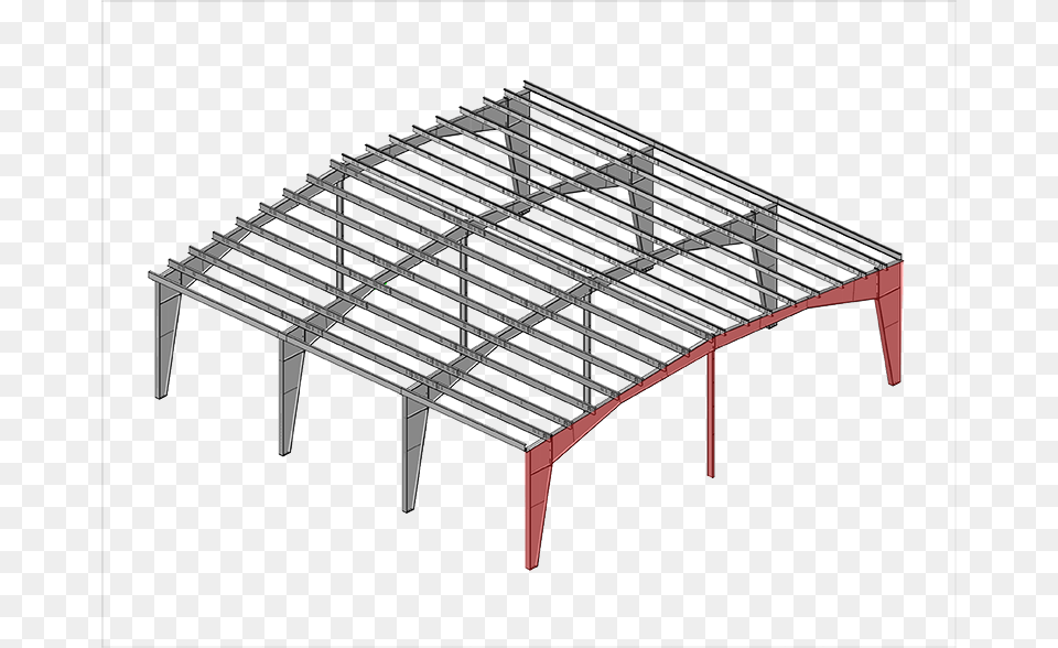 Double Slope Tapered Column Frames Multispan Single Slope Steel Frame, Arch, Architecture Png Image