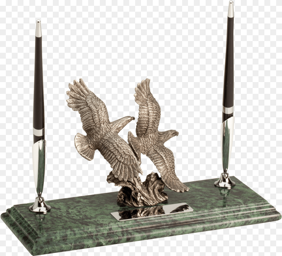 Double Soaring Eagle Soaring Eagles Personalized Desktop Pen Stand, Animal, Bird, Candle, Blade Free Png Download