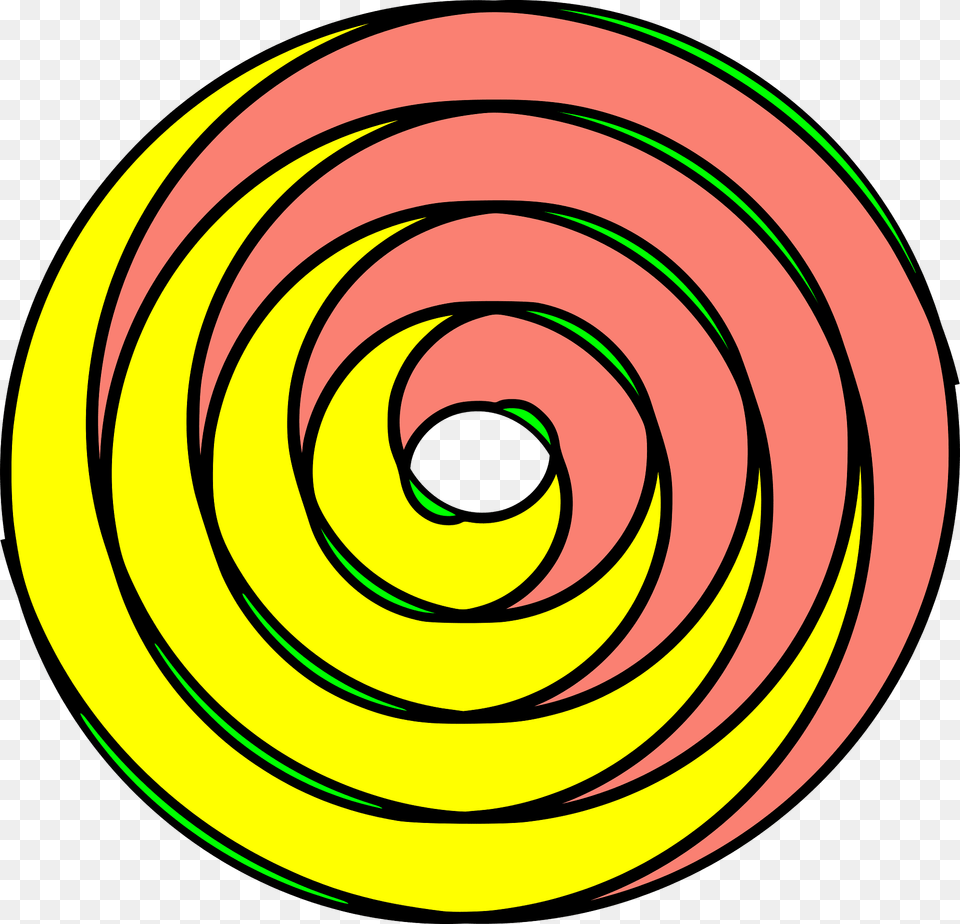 Double Spiral Thick Lines Clipart, Coil, Disk Free Png Download