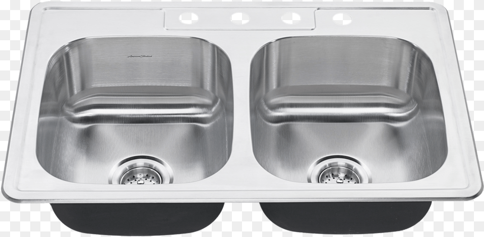 Double Stainless Steel Kitchen Sink, Double Sink, Hot Tub, Tub Free Png