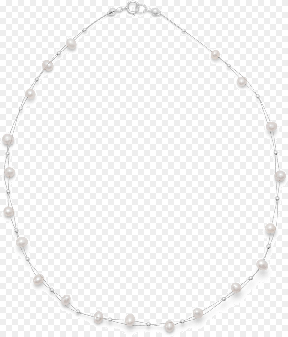 Double Strand Cultured Freshwater Pearl Necklace Cultured Freshwater Pearl, Accessories, Jewelry, Bracelet, Bead Free Png Download