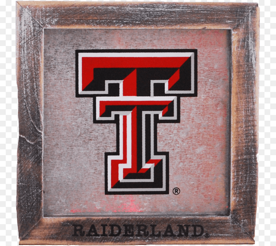 Double T Wood Amp Metal Frame 5 X Texas Tech University Located, Art, Painting, Emblem, Symbol Free Png Download