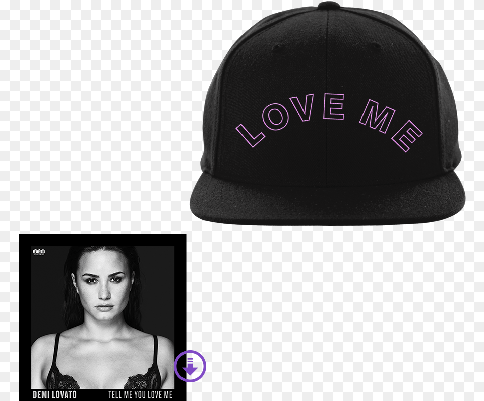 Double Tap To Zoom Demi Lovato Tell Me You Love Me Vinyl, Adult, Person, Hat, Female Png