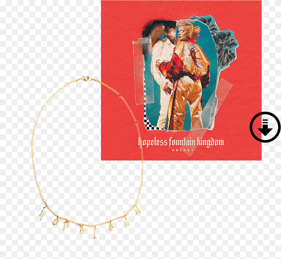 Double Tap To Zoom Halsey Hopeless Fountain Kingdom Skachat, Accessories, Necklace, Jewelry, Male Free Transparent Png