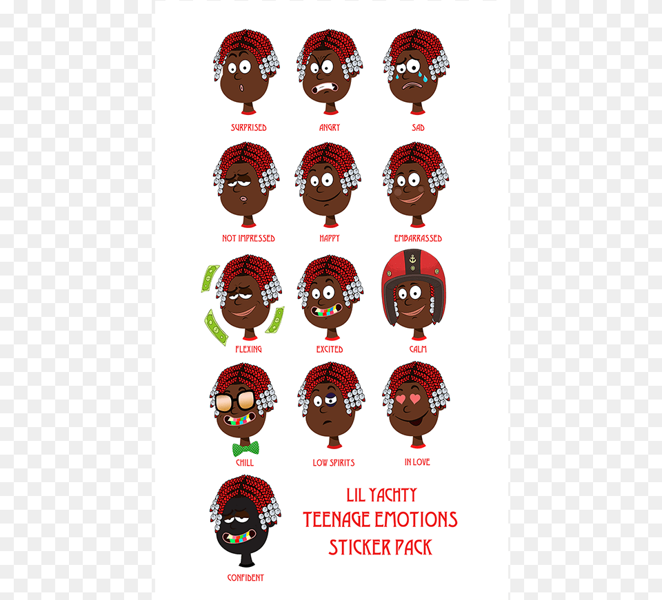 Double Tap To Zoom Lil Yachty Stickers, Baby, Person, Advertisement, Face Free Transparent Png