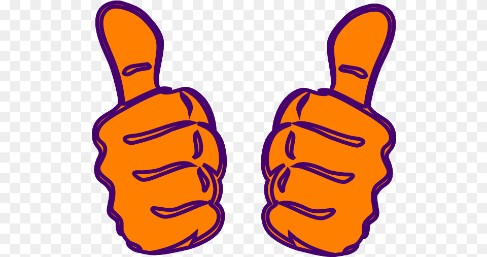 Double Thumbs Up Lighter Orange Clip Art Double Thumbs Up Transparent, Body Part, Finger, Hand, Person Png Image