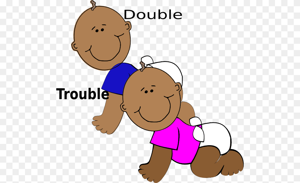 Double Trouble Clip Art, Face, Head, Person, Baby Free Png Download