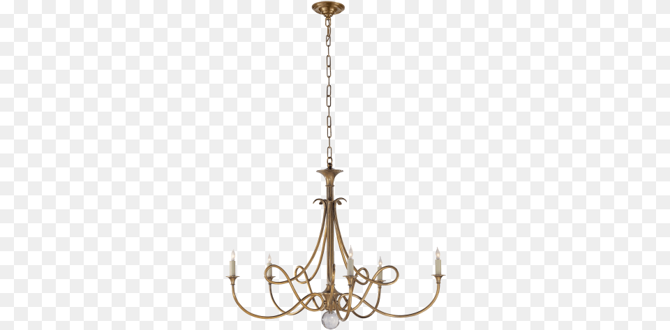 Double Twist Large Chandelier In Hand Rubbed Antique Visual Comfort, Lamp Free Transparent Png
