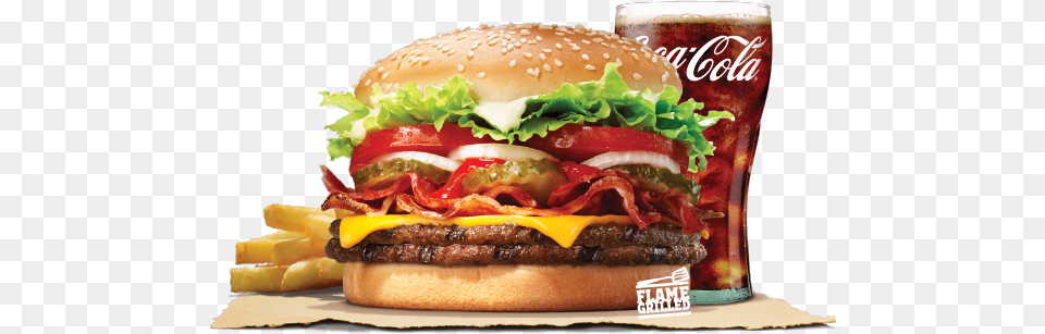 Double Whopper Bacon Cheese Value Meal Burger King Whopper Cheese, Food Free Png Download