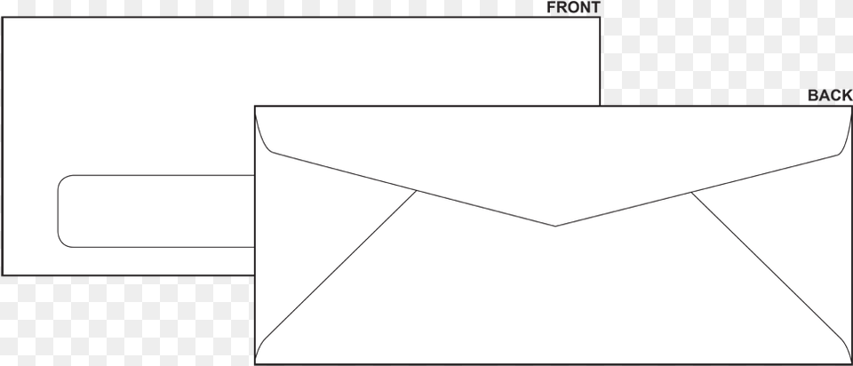 Double Window Check Envelopes Paper, Envelope, Mail Png Image