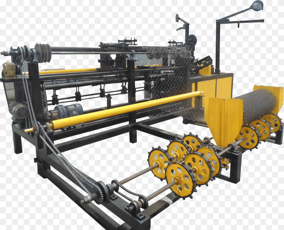Double Wire Feeding Chain Link Fence Machine Machine Tool, Bulldozer Png Image