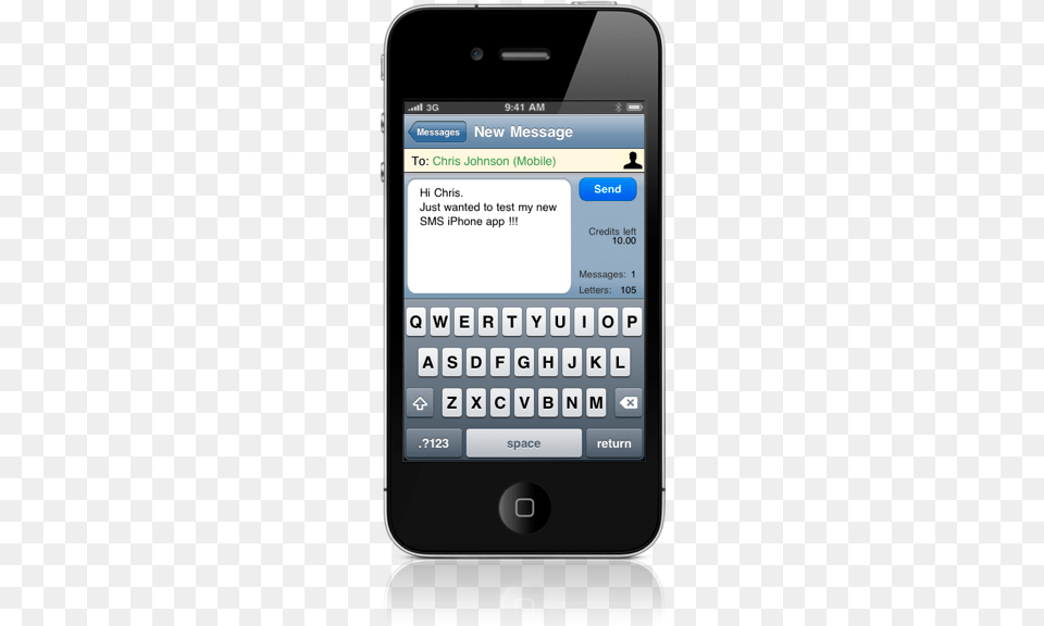 Doublesms Iphone Features Cell Phone Text Message Template, Electronics, Mobile Phone, Texting Free Png Download