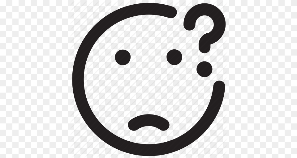 Doubt Emoticon Insecure Outlines Question Icon Free Transparent Png