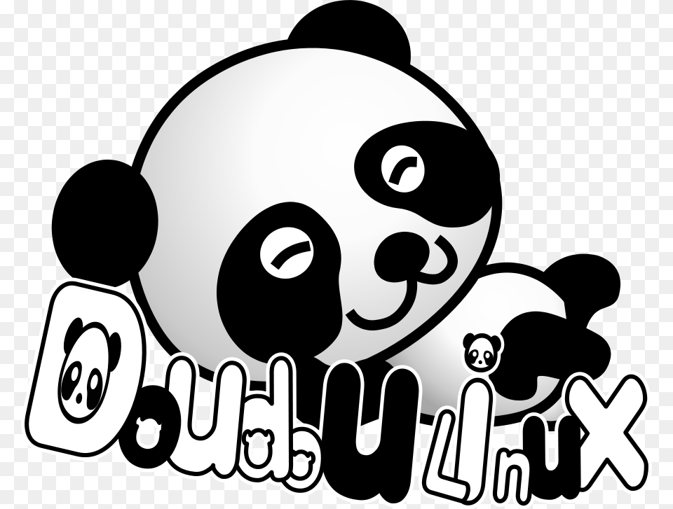 Doudou Linux Panda Clip Arts For Web, Stencil, Animal, Bear, Mammal Free Png