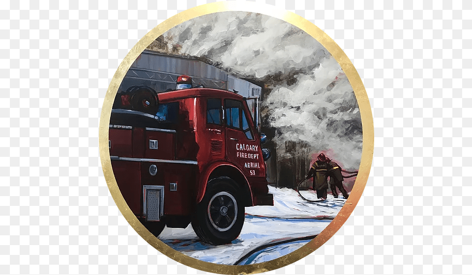 Doug Driediger Public Art Calgary Fire Headquarters Commercial Vehicle, Photography, Transportation, Machine, Wheel Png