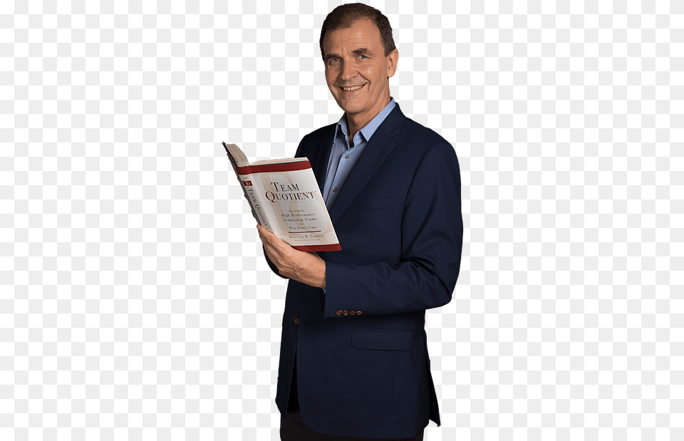 Doug With Book Min, Suit, Reading, Person, Jacket Free Png