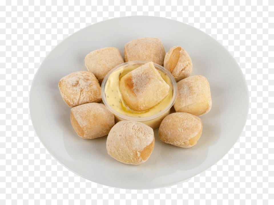 Dough Balls With Garlic Butter, Food, Food Presentation, Plate, Meal Png Image