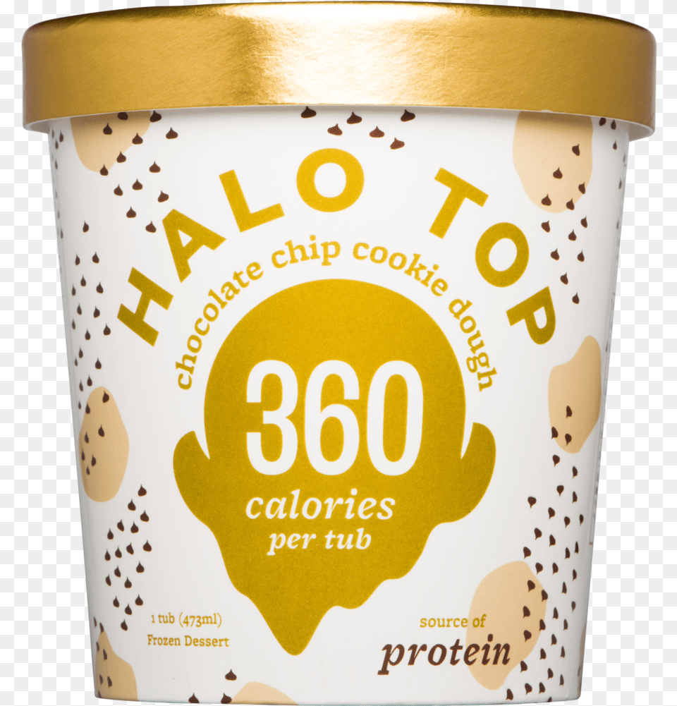 Dough Halo Top Vanilla, Cream, Dessert, Food, Ice Cream Png Image