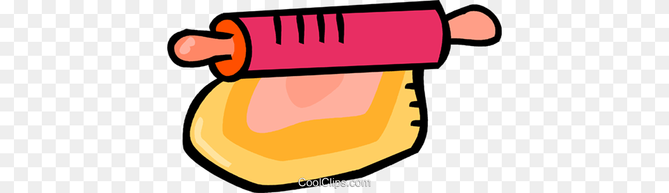 Dough With A Rolling Pin Royalty Vector Clip Art Illustration, Food, Hot Dog Free Transparent Png