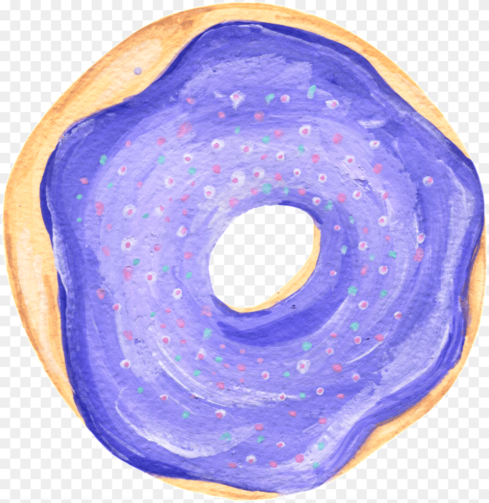 Doughnut, Plate, Paper, Home Decor, Bread Free Png Download