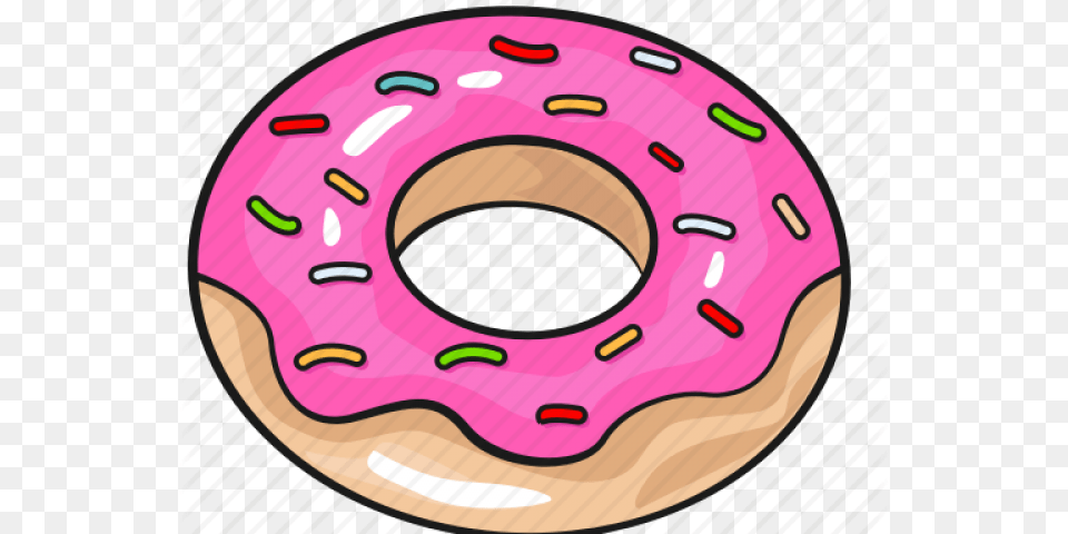 Doughnut Cartoon, Donut, Food, Sweets, Disk Free Transparent Png