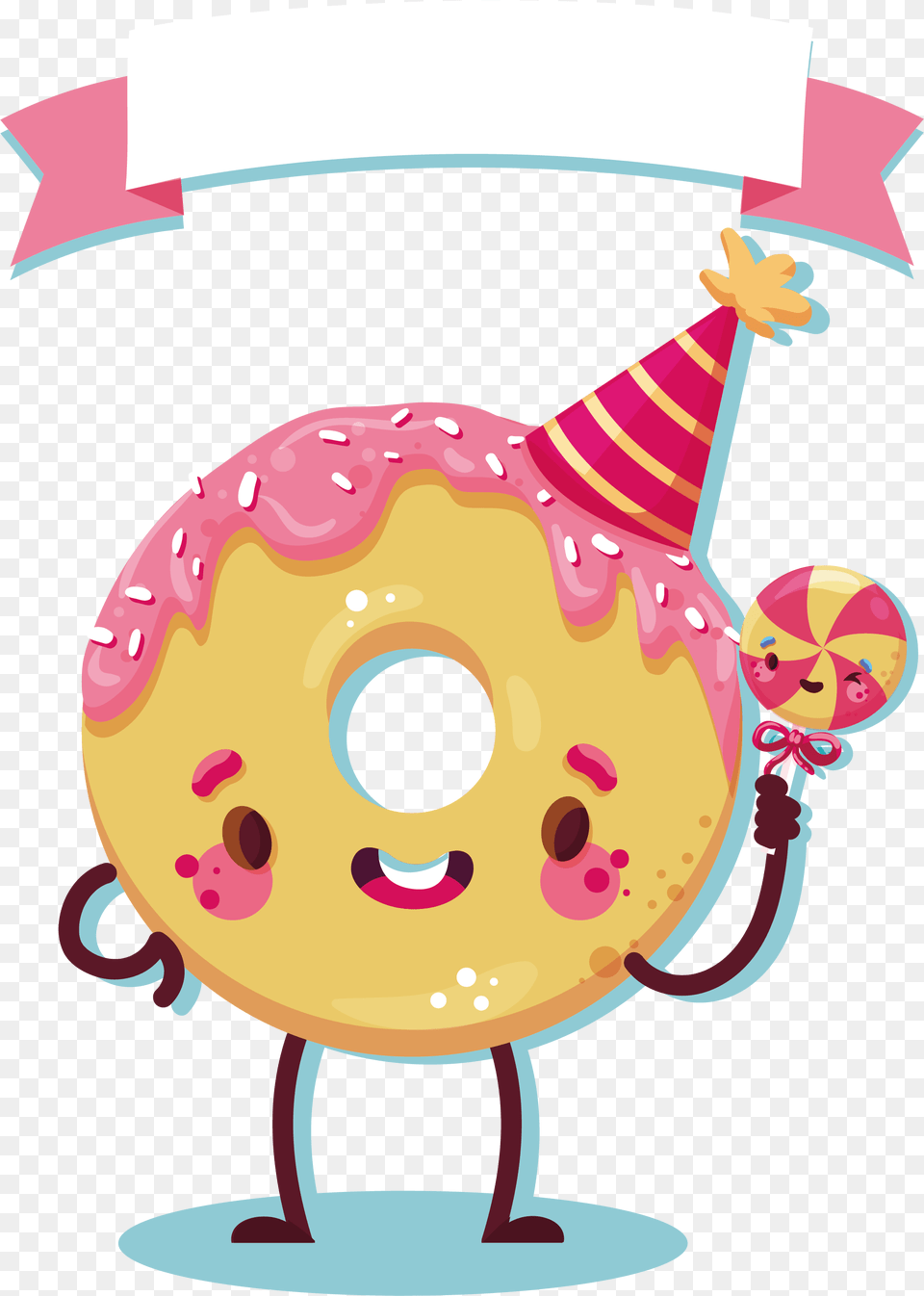 Doughnut Cartoon Transprent Cartoon Donut Clipart, Clothing, Food, Hat, Sweets Png