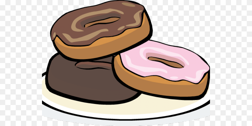 Doughnut Clipart Full Plate, Donut, Food, Sweets, Smoke Pipe Png Image