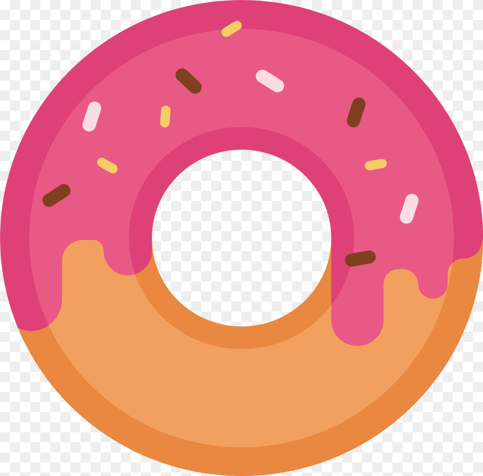 Doughnut Drawing Dessert Icon Donut Transprent Circle, Food, Sweets, Disk Free Png Download