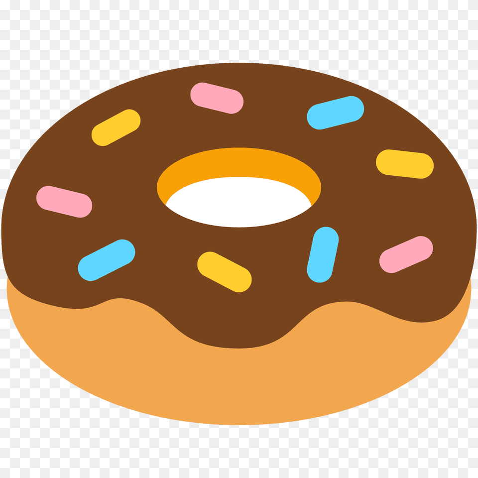 Doughnut Emoji Clipart, Food, Sweets, Donut, Disk Free Png