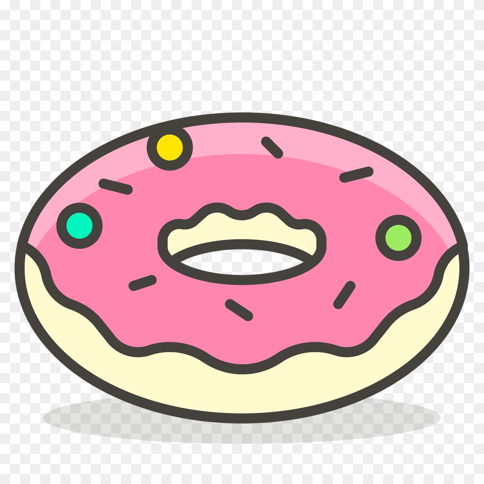 Doughnut Emoji Clipart, Donut, Food, Sweets, Disk Png Image
