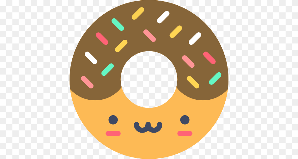 Doughnut Icon, Food, Sweets, Donut, Disk Free Transparent Png