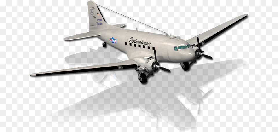 Douglas Dc 3, Aircraft, Airliner, Airplane, Transportation Free Transparent Png