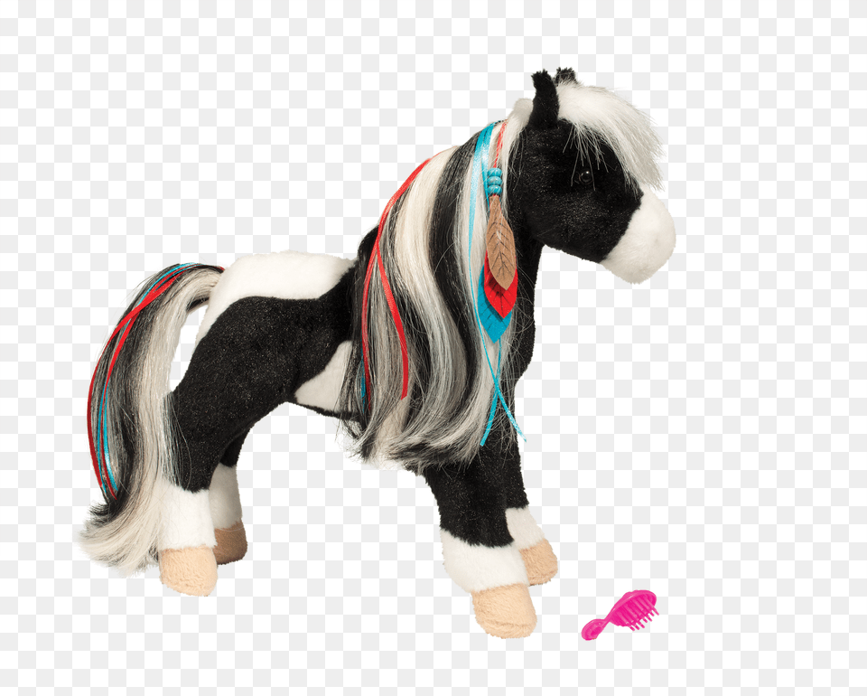 Douglas Warrior Princess Black And White Horse With Paarden Knuffel Free Transparent Png