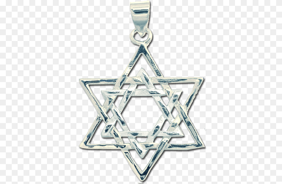 Dounble Star Of David Pendant In White Gold Filled Gold Filled Jewelry, Accessories, Cross, Symbol Free Transparent Png