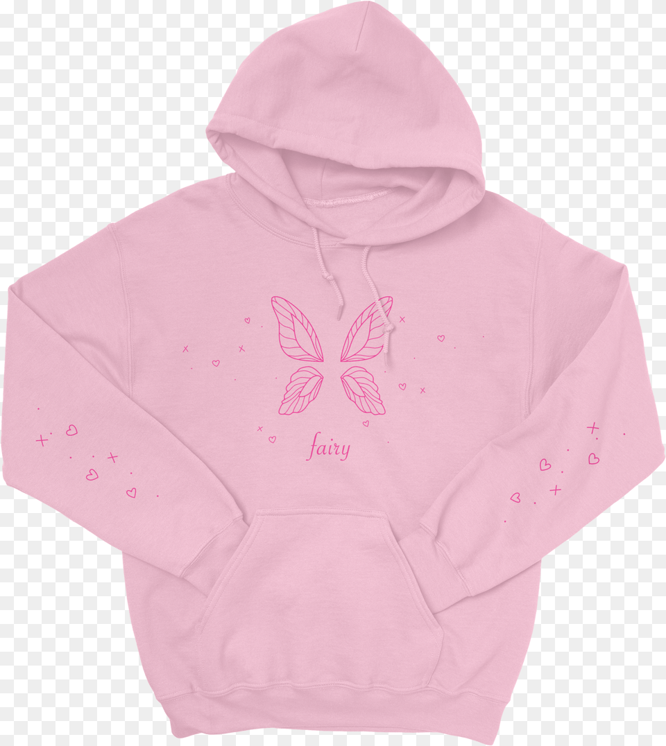 Doux Fairy U0027fairy Wingsu0027 Pink Hoodie Hoodie, Clothing, Hood, Knitwear, Sweater Free Transparent Png