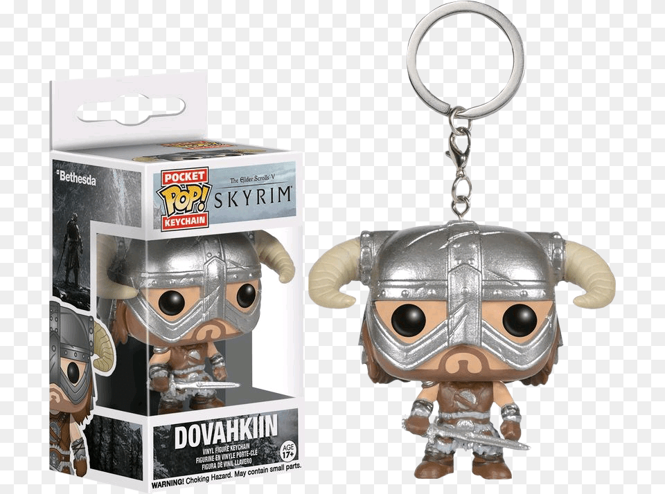 Dovahkiin Pocket Pop Keychain Funko Pocket Pop Skyrim Dovahkiin Keychain, Person, Accessories, Baby Png