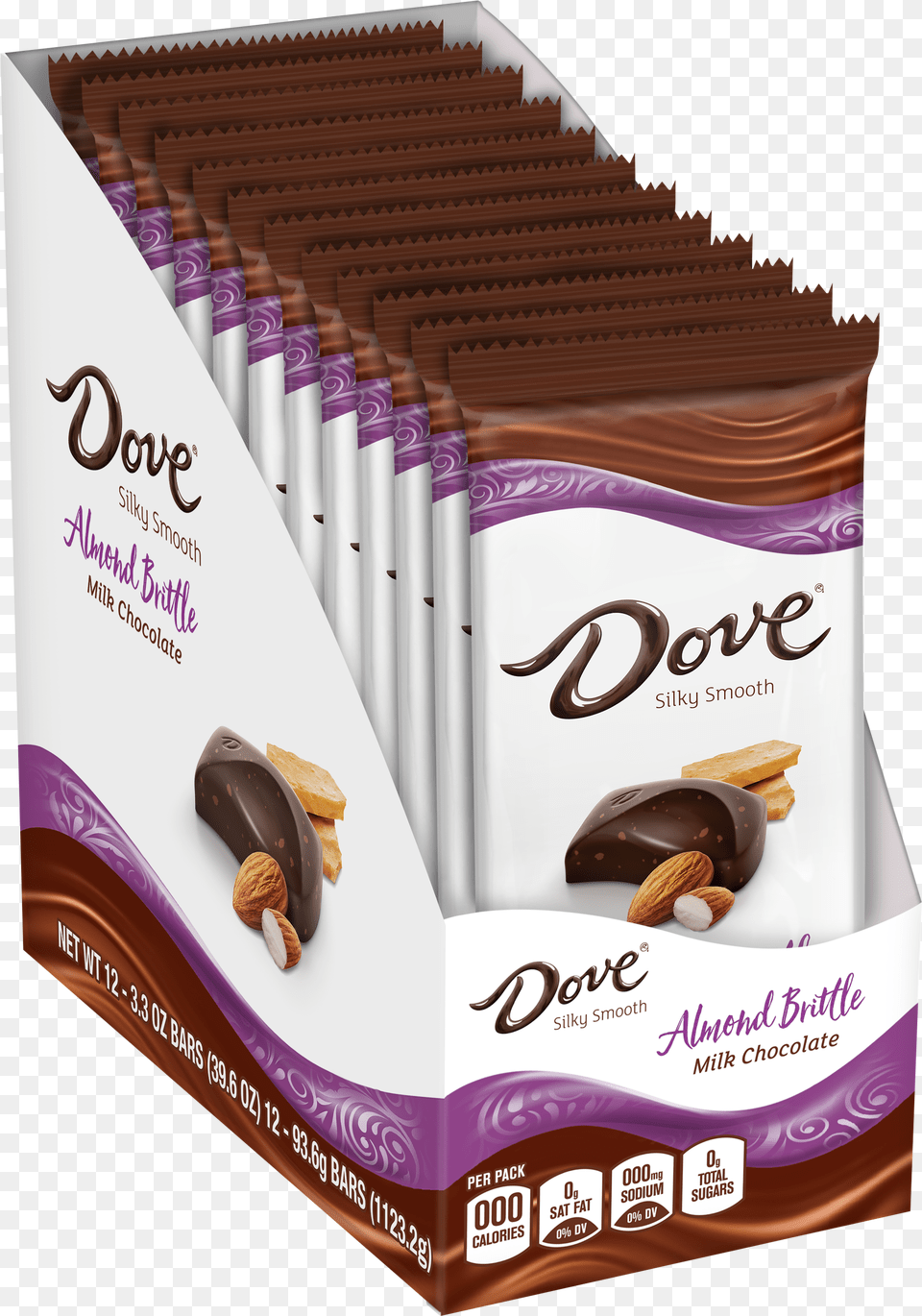 Dove Almond Brittle Chocolate Bar Chocolate Png Image